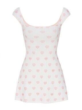 SKIMS LOGO POINTELLE Mini Dress XS